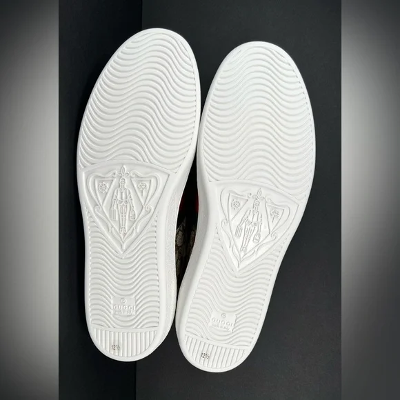 Gucci Ace Supreme Canvas Bees Sylvie Men GG Sneakers UK 12.5 - US 13 - EU 46.5 - Picture 9 of 13